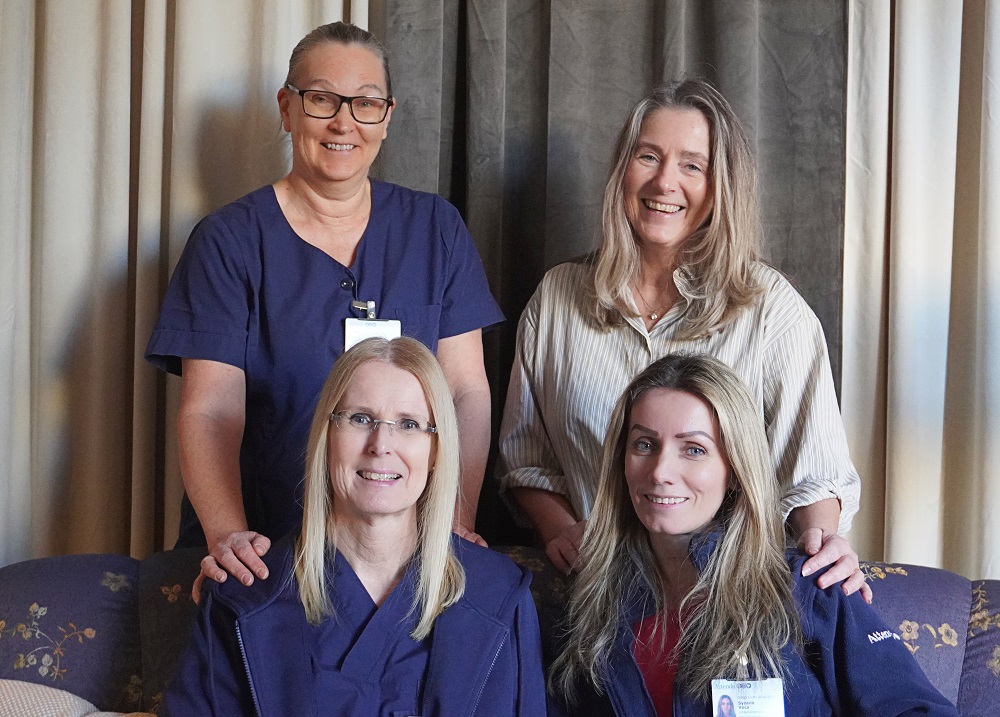 Yvonne, Viktoria, Marika och Syzana välkomnar dig till oss på Attendo Hemtjänst Ulricehamn