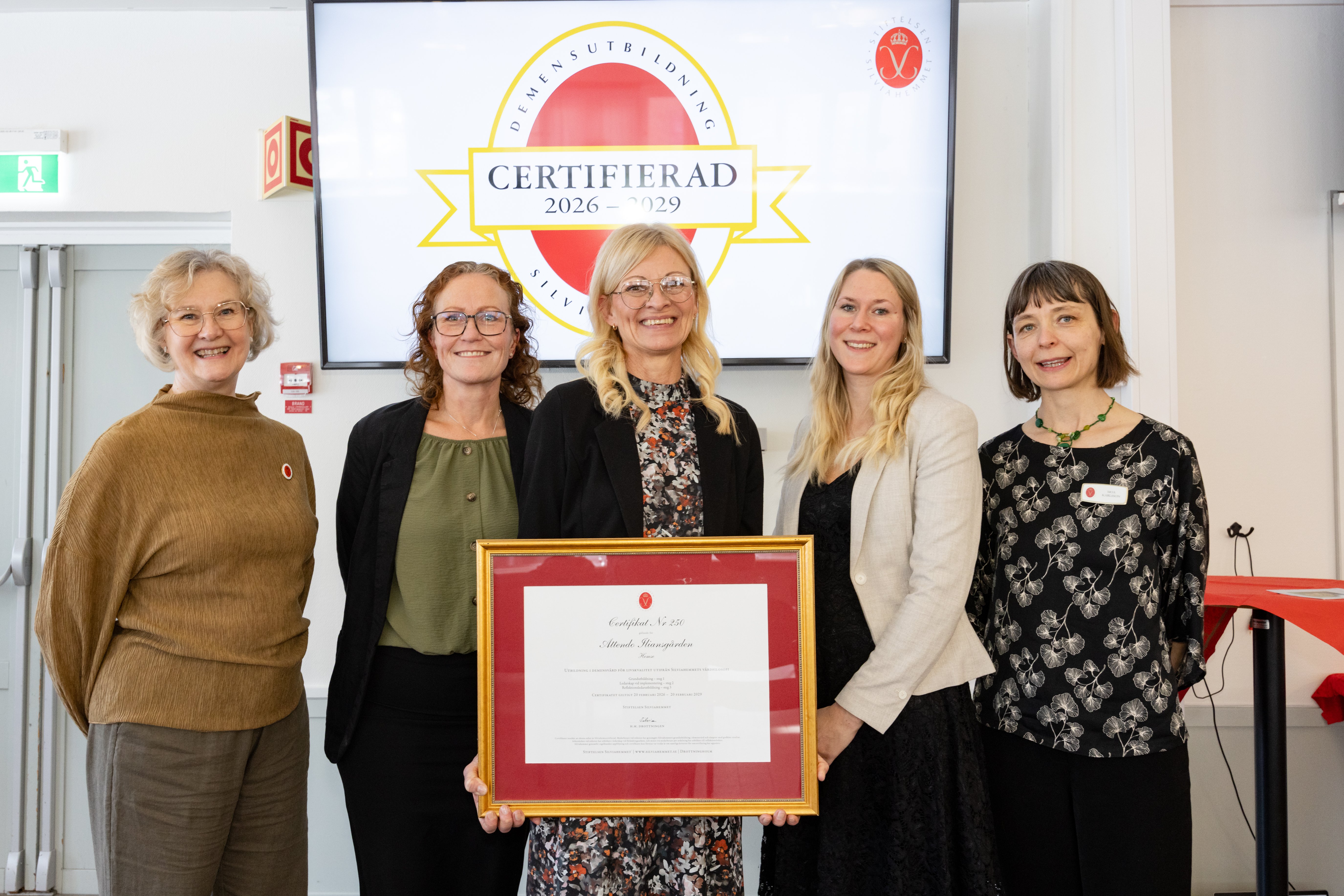 Attendo Iliansg&aring;rden &auml;r nu Silviahemscertifierade