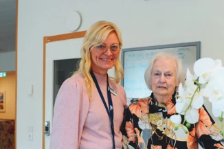 Beate Thyrén, verksamhetschef och Britta har en god relation