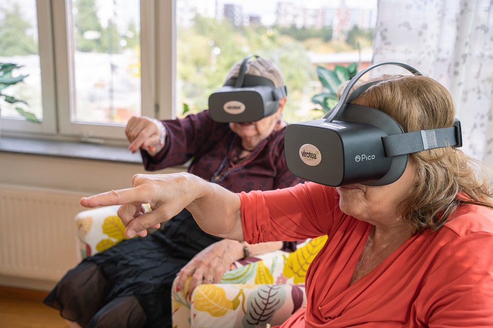 Kul med VR-glasögon